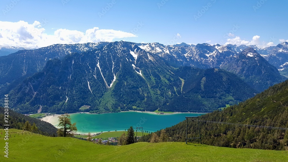 Achensee view mountains and sky