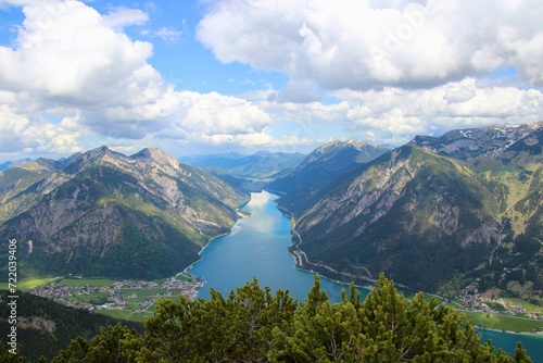 Achensee view mountains and sky
