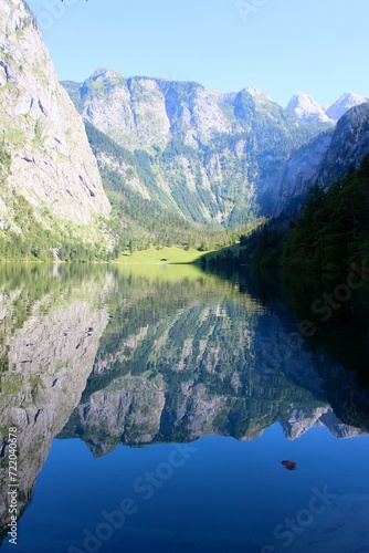 mountains and mirror lake Königssee