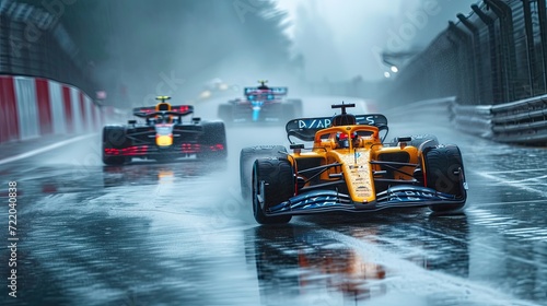 F1 car and car racing. Generative AI © Miguel Aguirre