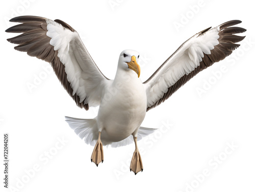a bird with wings spread
