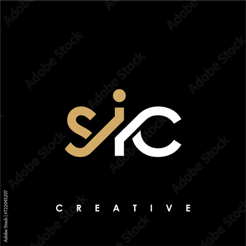 SIC Letter Initial Logo Design Template Vector Illustration