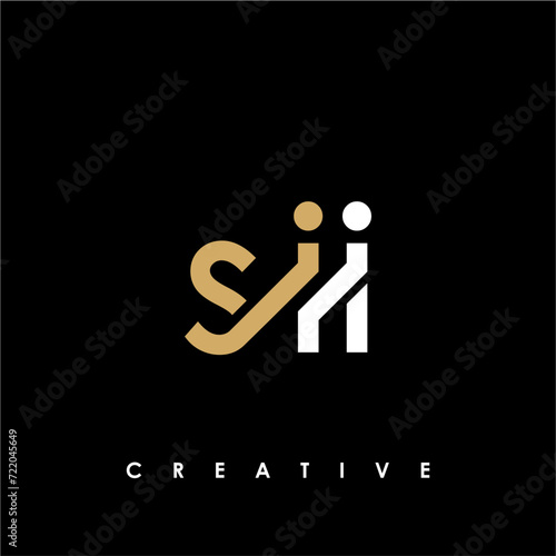 SII Letter Initial Logo Design Template Vector Illustration photo