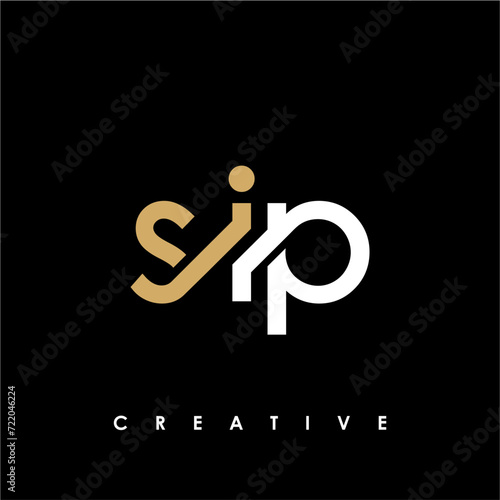 SIP Letter Initial Logo Design Template Vector Illustration