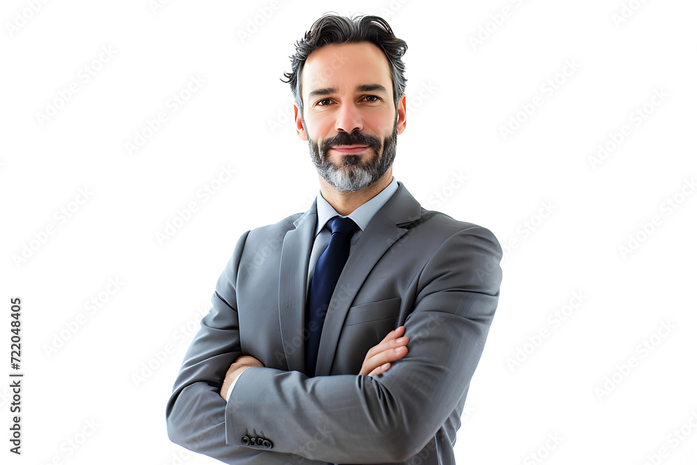 portrait of businessman arm crossed on isolated background portrait of businessman arm crossed on isolated background