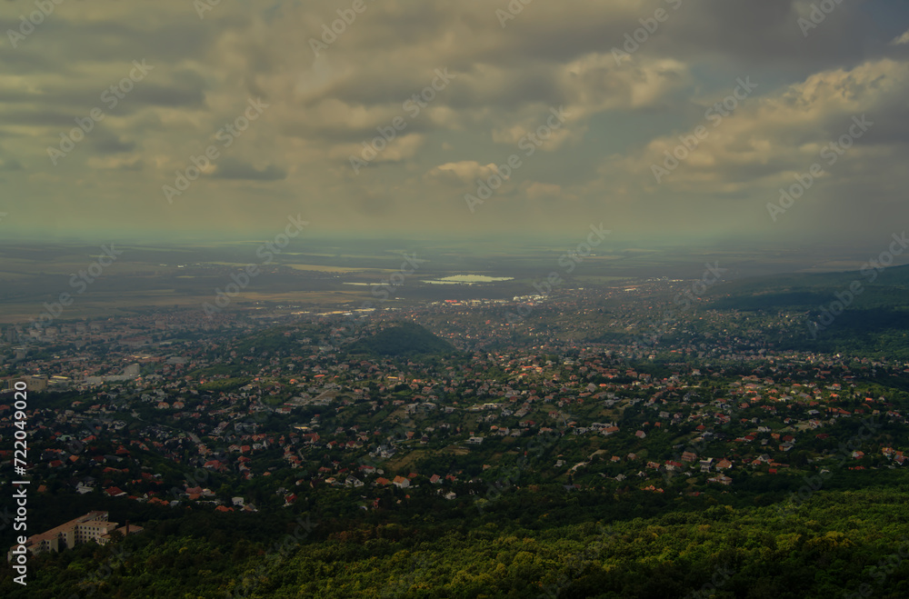 The city of Pécs from above