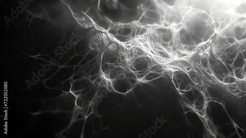 abstract background, black and white neural connections,
