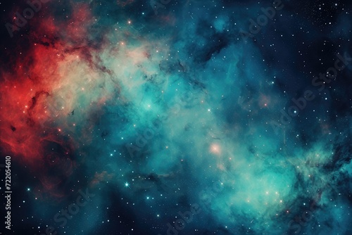 Interstellar Dreamscape: A Mesmerizing Nebula's Dance Among Celestial Bodies - Generative AI