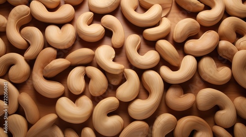 Heap of cashew nuts. Generative AI