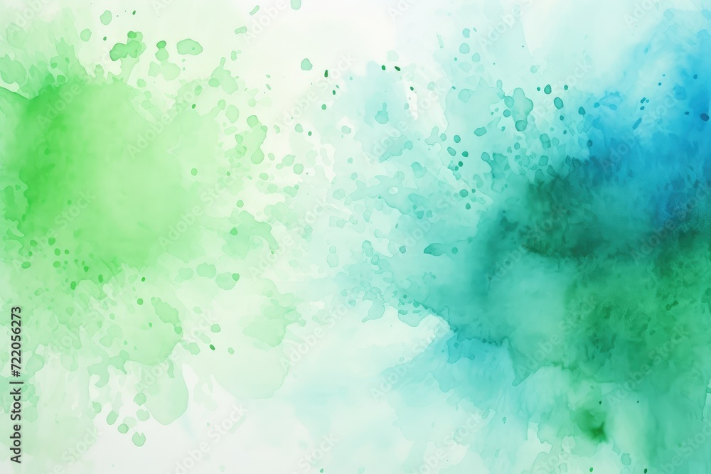 Soothing Watercolor Gradient: A Tranquil Blend of Green and Blue - Generative AI Soothing Watercolor Gradient: A Tranquil Blend of Green and Blue - Generative AI