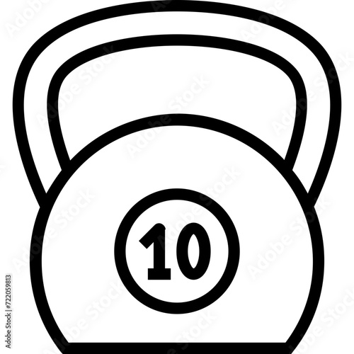 Kettlebell Ball Vector Icon