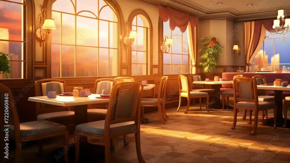 cozy atmosphere in a classic cafe, sunlight shines through the windows. a restaurant with a homely feel. Generative AI cozy atmosphere in a classic cafe, sunlight shines through the windows. a restaurant with a homely feel. Generative AI