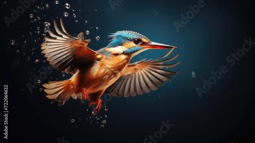 glittering droplets and kingfisher wings © StraSyP