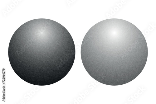 Grey grainy texture circles