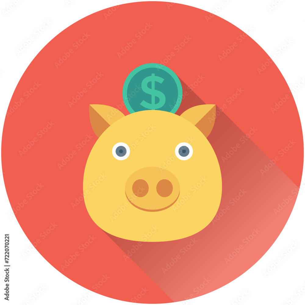 Piggy Bank Vector Icon Piggy Bank Vector Icon