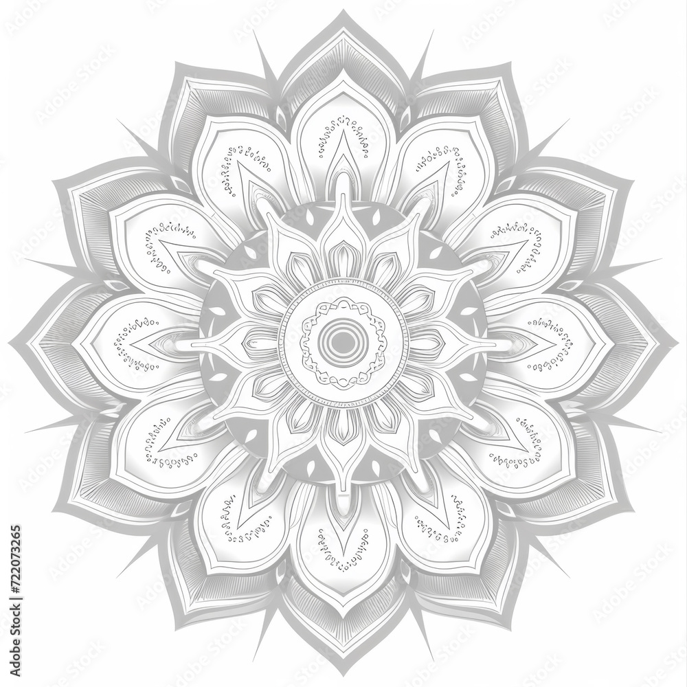 Mandala in white background. Mandala in white background.