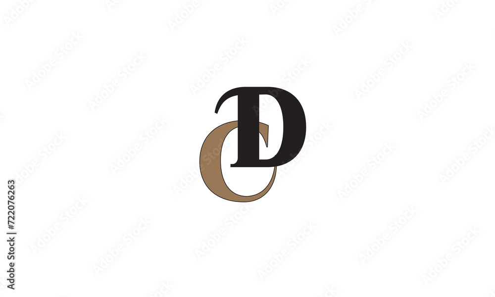CD, DC, D, C Abstract Letters Logo Monogram CD, DC, D, C Abstract Letters Logo Monogram