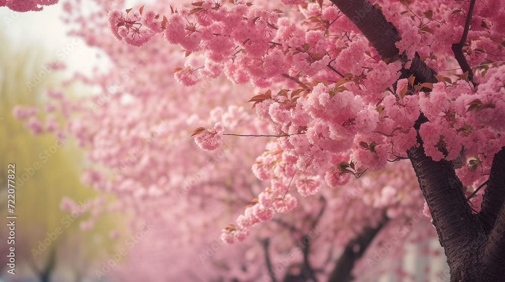 pink cherry tree with pink flowers pink cherry tree with pink flowers