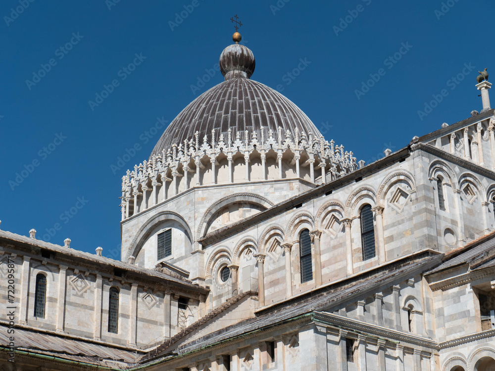 Teilaufnahme Kirche Santa Maria Assunta in Pisa, Italien