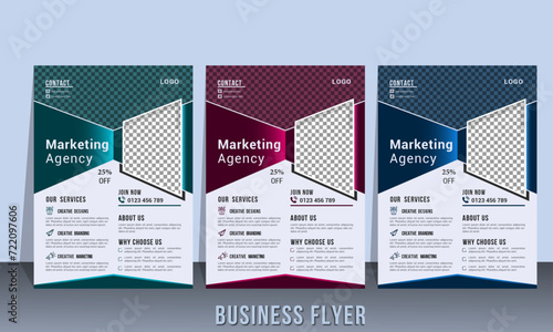 Business Flyer design template for official usages