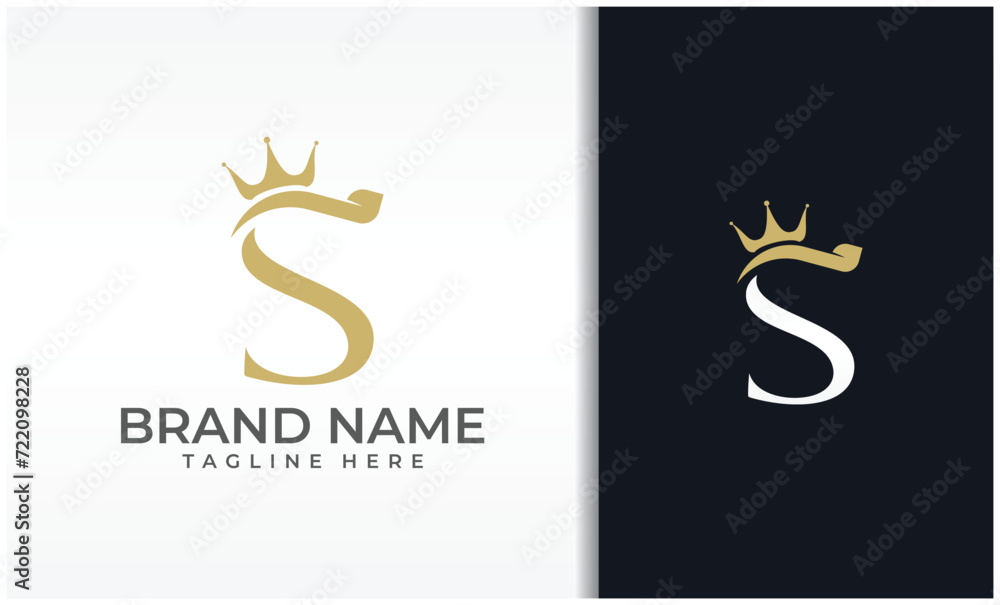 Letter S Crown Logo Letter S Crown Logo