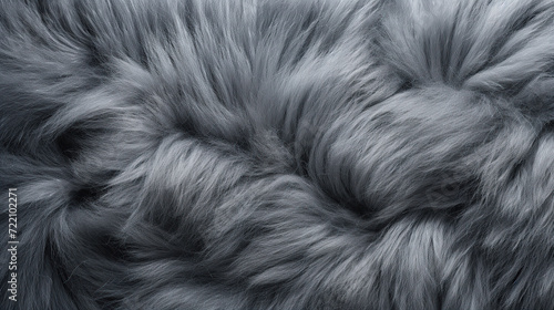 close up horizontal image of a grey wool background Generative AI