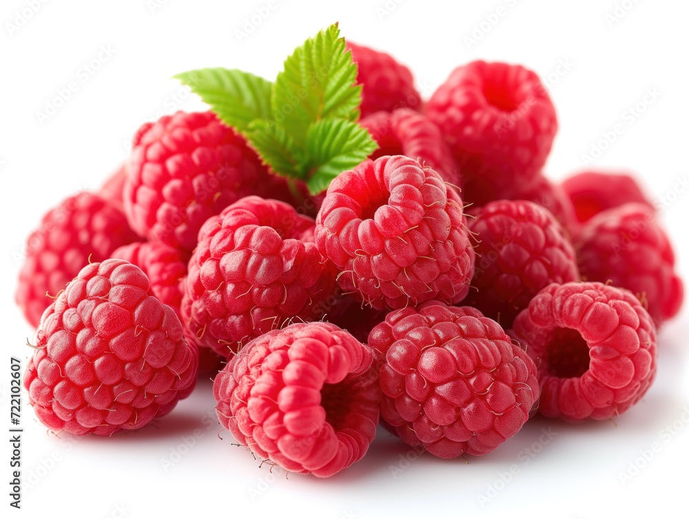raspberry closeup on white background raspberry closeup on white background