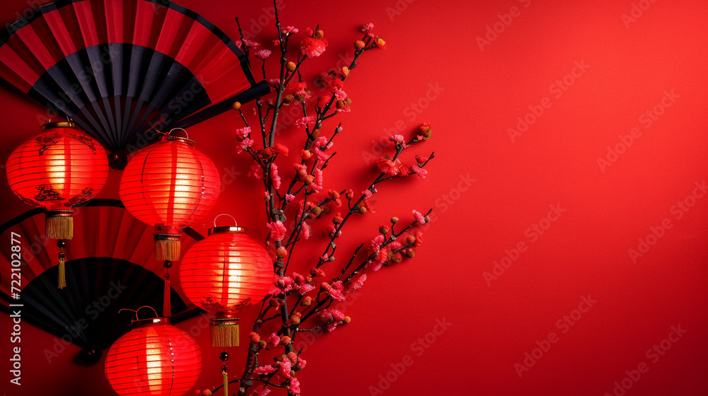 Fototapeta premium red christmas ball
