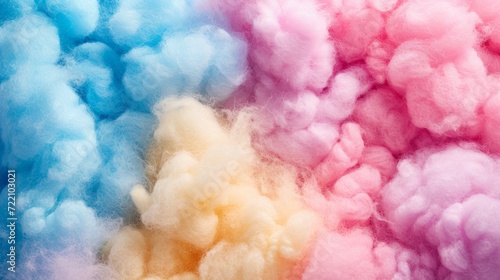 colorful cotton wool background. © Yahor Shylau 