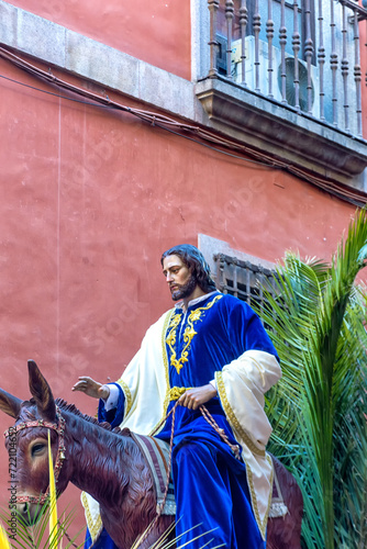 Venerable, Real e Ilustre Hermandad de Nuestra Madre María Inmaculada en su Mayor Angustia y Piedad y Cristo Rey en su entrada triunfal en Jerusalén de Toledo photo