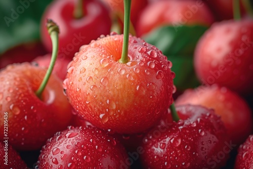 cherry berry background closeup