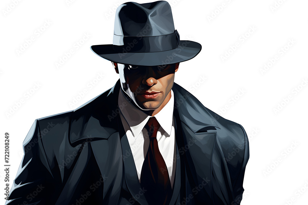 Mafia Gangster, mafia boss, illustration of a mafia man, gangster, criminal, illustrated mafia gangster Mafia Gangster, mafia boss, illustration of a mafia man, gangster, criminal, illustrated mafia gangster