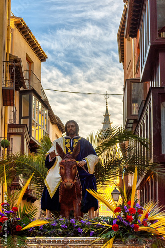 Venerable, Real e Ilustre Hermandad de Nuestra Madre María Inmaculada en su Mayor Angustia y Piedad y Cristo Rey en su entrada triunfal en Jerusalén de Toledo photo