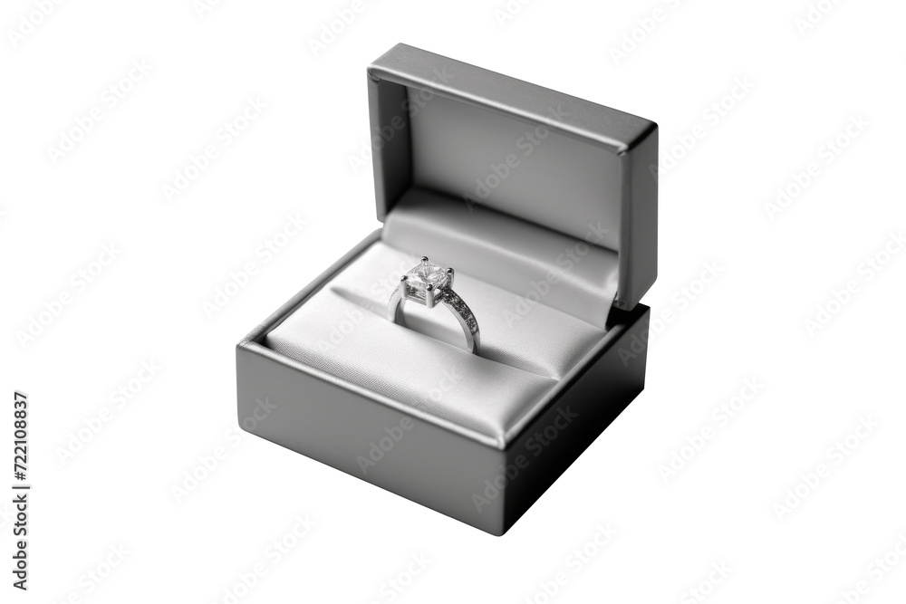 Beautiful ring box isolated on transparent background for wedding luxury style. Beautiful ring box isolated on transparent background for wedding luxury style.