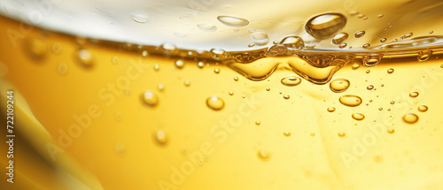 Close-Up of Sparkling White Wine in Glass