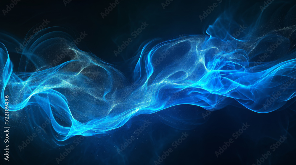 A blue waves with blue light in it. A blue waves with blue light in it.
