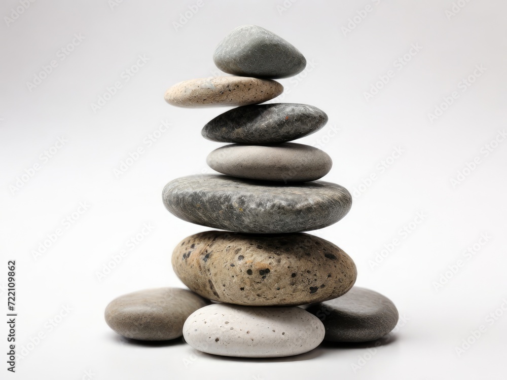 Meditative Tranquility: Rock Balance in Nature, Creating Zen Stacks for Serene Meditation