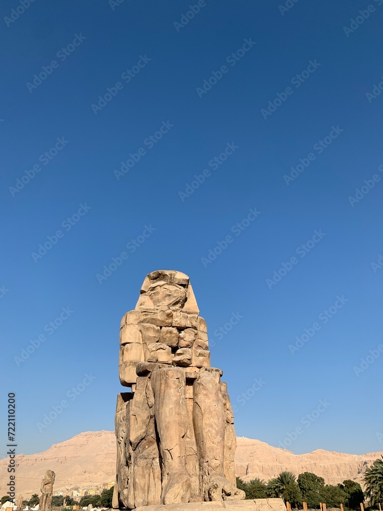The Colossi of Memnon Egypt Luxor Thebes Egyptian