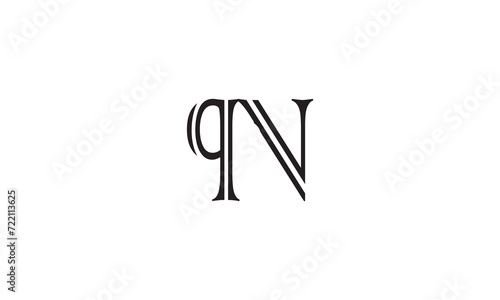 PN, NP , P , N , Abstract Letters Logo Monogram	