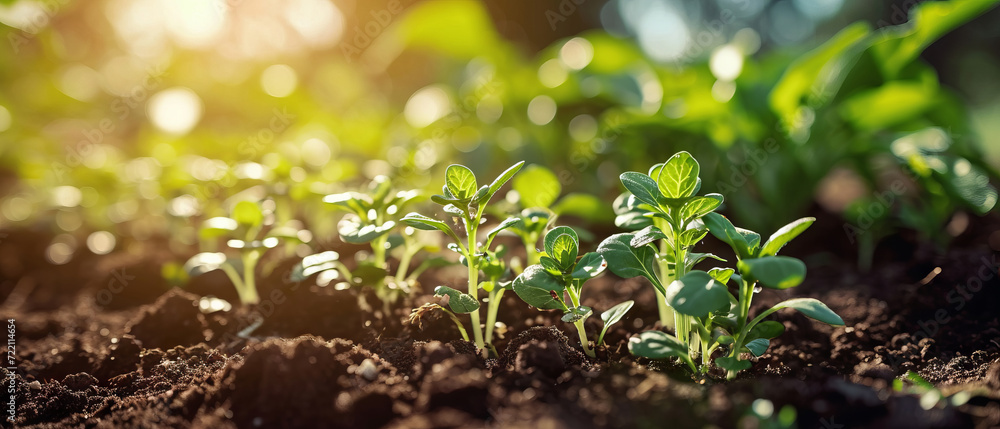 Dawn Light on Young Seedlings Dawn Light on Young Seedlings