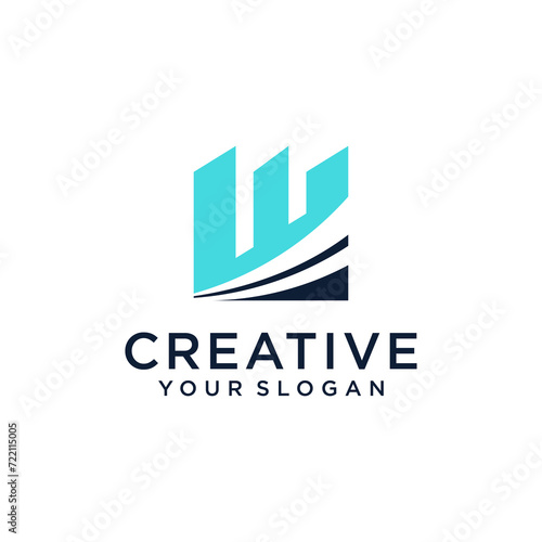 grow logo design with diagram and arrow