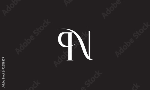 PN, NP , P , N , Abstract Letters Logo Monogram 