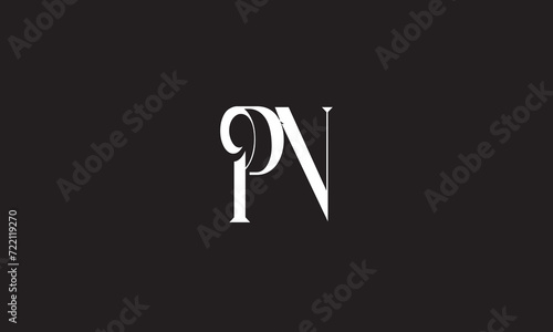 PN, NP , P , N , Abstract Letters Logo Monogram	