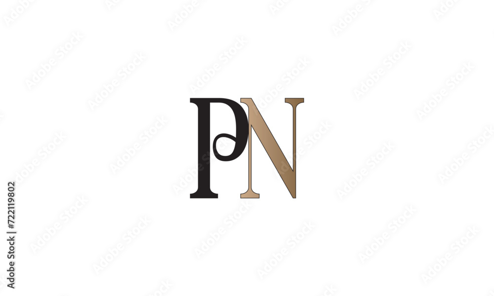 PN, NP , P , N , Abstract Letters Logo Monogram PN, NP , P , N , Abstract Letters Logo Monogram