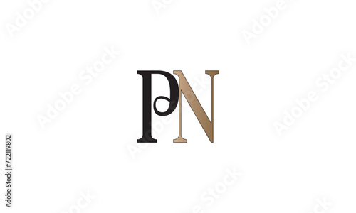 PN, NP , P , N , Abstract Letters Logo Monogram	