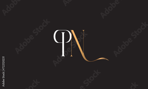 PN, NP , P , N , Abstract Letters Logo Monogram	