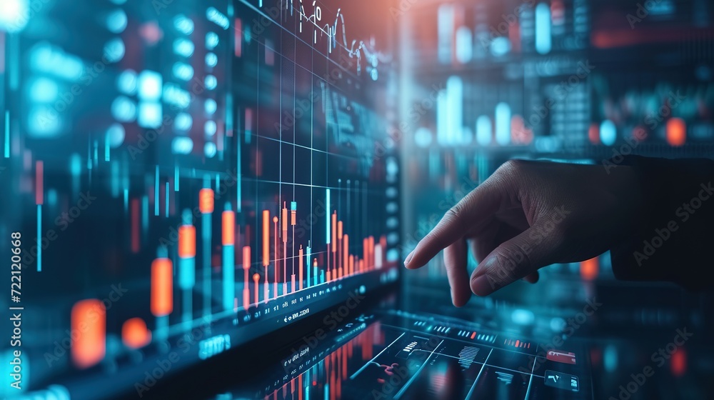 Business, Finance and Investment, data analysis concept. Businessman analysis calculates financial report and analyzing market data Business, Finance and Investment, data analysis concept. Businessman analysis calculates financial report and analyzing market data