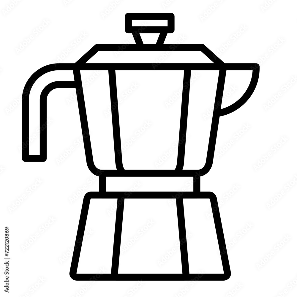Italian Coffee Pot Icon Italian Coffee Pot Icon