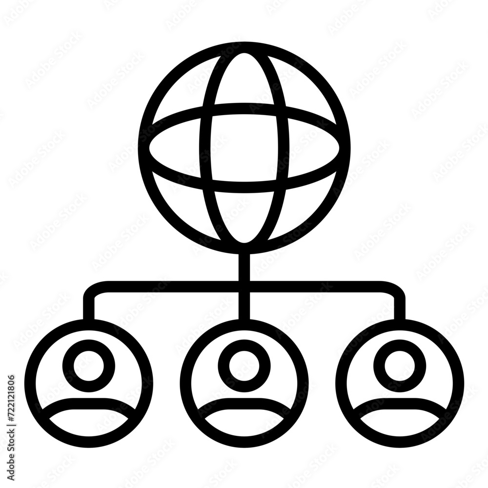 Shadowy Network Icon Shadowy Network Icon