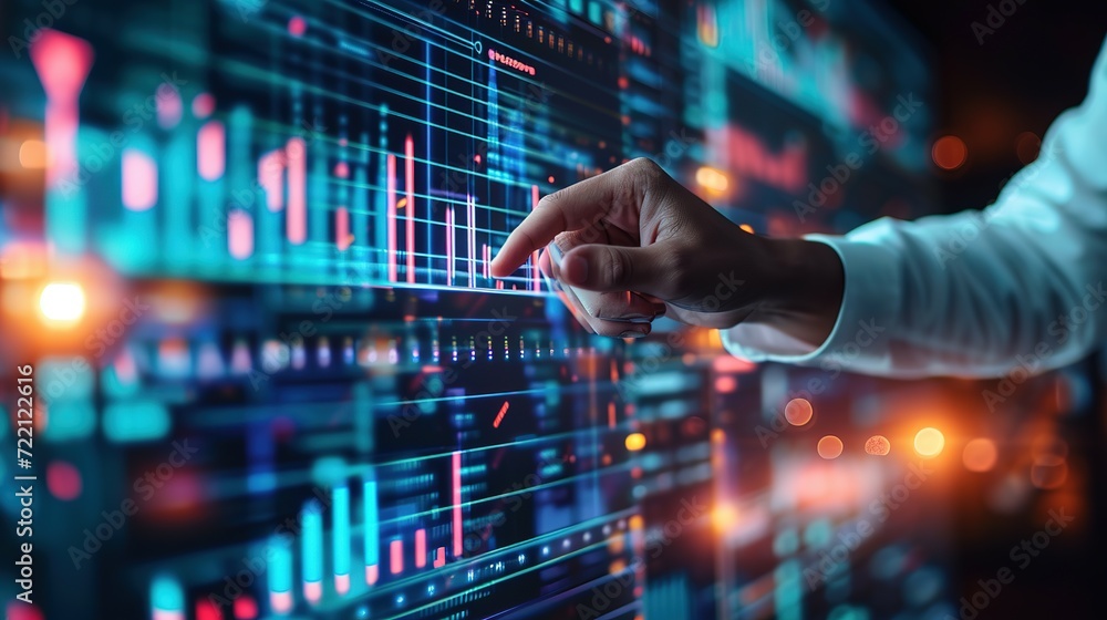 Business, Finance and Investment, data analysis concept. Businessman analysis calculates financial report and analyzing market data Business, Finance and Investment, data analysis concept. Businessman analysis calculates financial report and analyzing market data